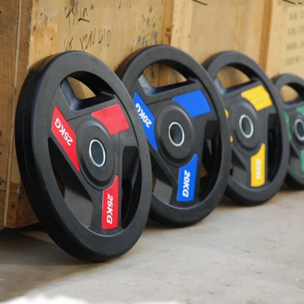 China wholesale custom color weightlifting barbell plate china manufacturer