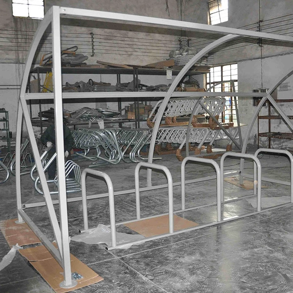 Cina Riparo per deposito biciclette galvanizzato personalizzato all'aperto in fabbrica cinese (approvato ISO) produttore