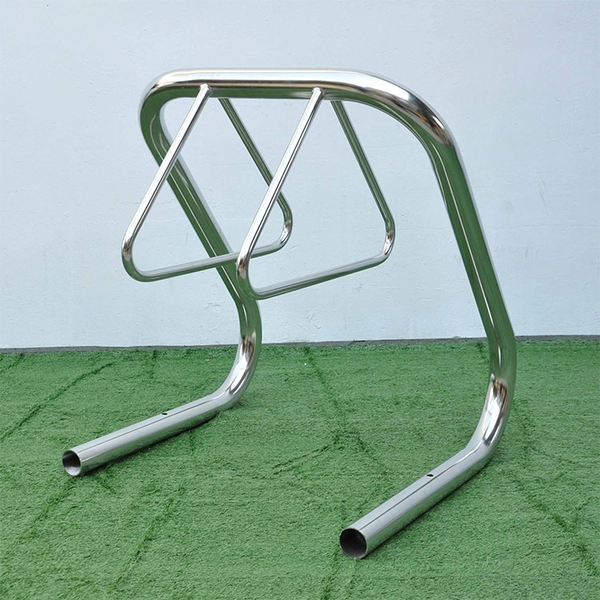Chine Support à vélo vertical extérieur en acier inoxydable pour stationnement de vélos fabricant