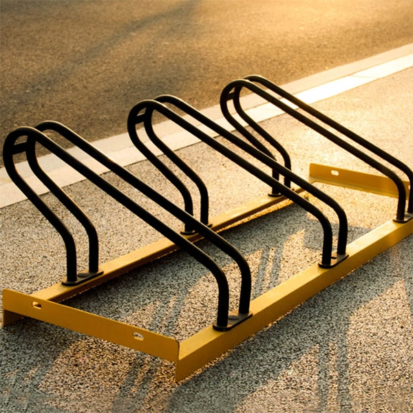China Rack de estacionamento de bicicleta montado no chão ao ar livre fabricante