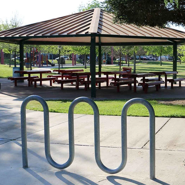 China 7 Loop Wave Style Bike Rack manufacturer
