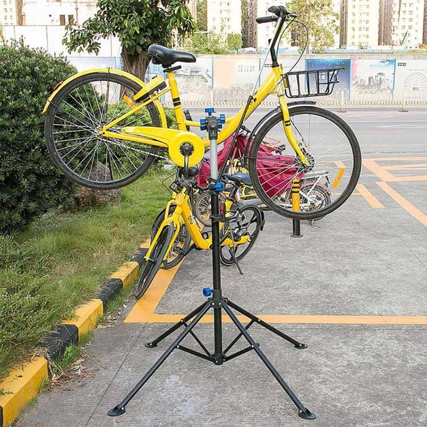 China Acessórios de bicicleta suporte de alumínio novo tipo 2 em 1 suporte de reparo suporte de bicicleta fabricante