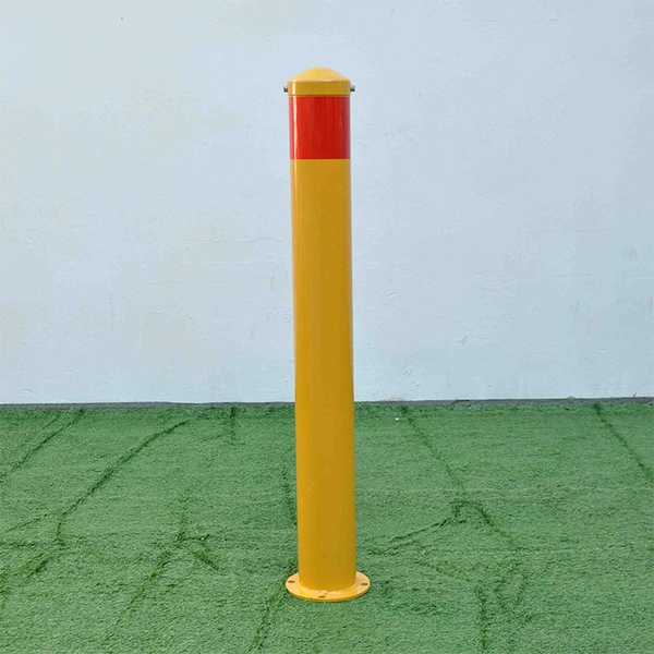 China Poste de amarração removível com fita reflexiva vermelha revestida com pó amarelo fabricante