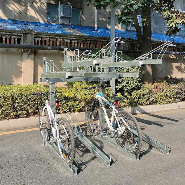中国 商業用屋外 2 段駐車自転車ラック メーカー