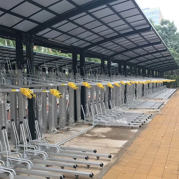 中国 带锁智能双层自行车架 制造商