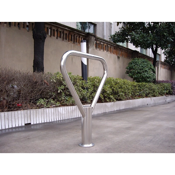 China Best Sale Red Bollard Style Bike Rack manufacturer