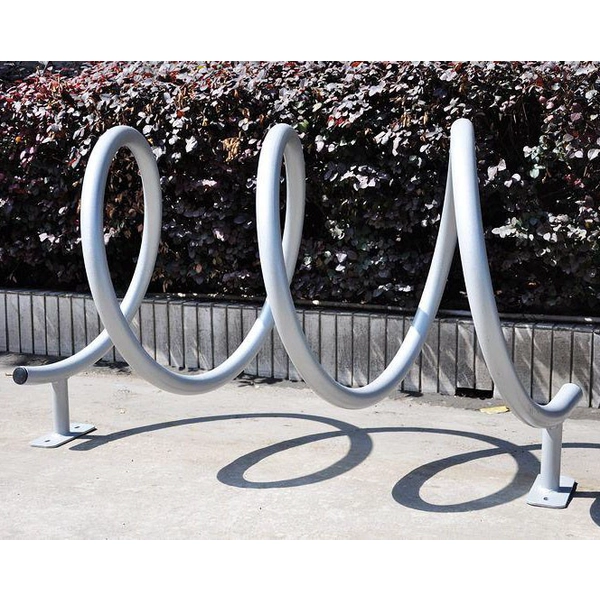 Chine 2021 Nouveau support à vélo en tube d'acier inoxydable de forme gyroïdale commerciale fabricant
