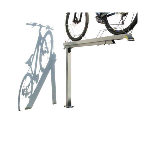 China Acessórios para bicicletas Suporte de armazenamento de fabricante chinês Suporte para bicicletas de dois níveis fabricante