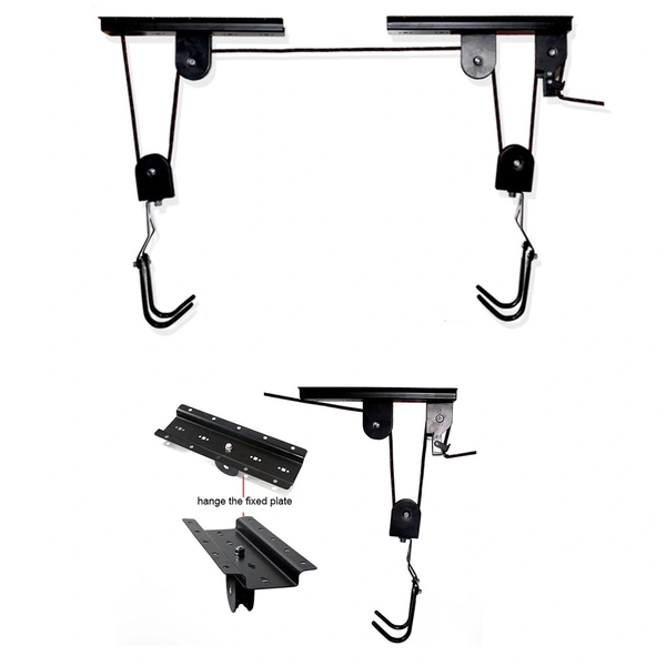 porcelana Elevador de bicicleta vertical de servicio pesado ajustable para almacenamiento de bicicletas creativo negro fabricante