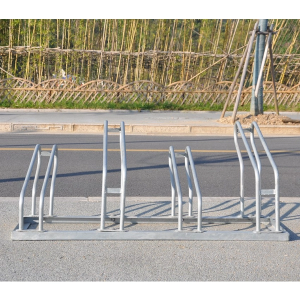 China Suporte de bicicleta comercial alto e baixo fixo para estrada em aço carbono fabricante