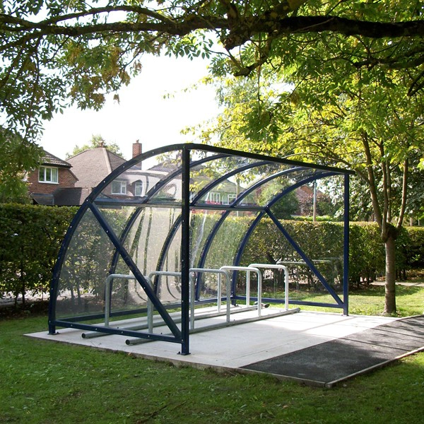 Chine Bâtiments de jardin extérieurs en acier  cadre  auvent abri de stockage de stationnement de vélo une pièce fabricant