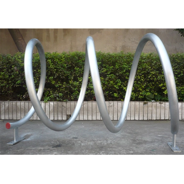 China Pioneer leverancier fietsband en wielhouder standaard RVS spiraal fietsenrek fabrikant