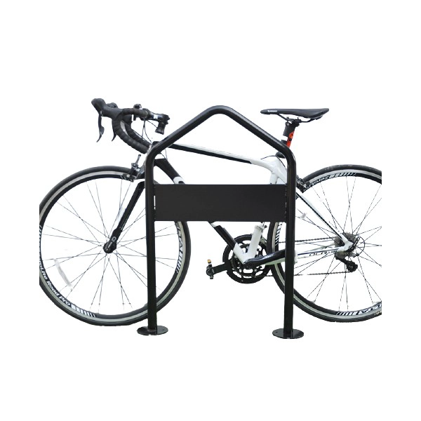 China Enkele tweezijdige vloertype fietsenrek Outdoor metalen fietsparkeersysteem fabrikant