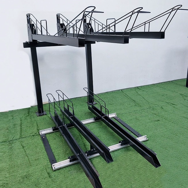 China Opslag Commerciële 6 Houders Dubbele Lagen Dubbele Stand Cyclus fabrikant