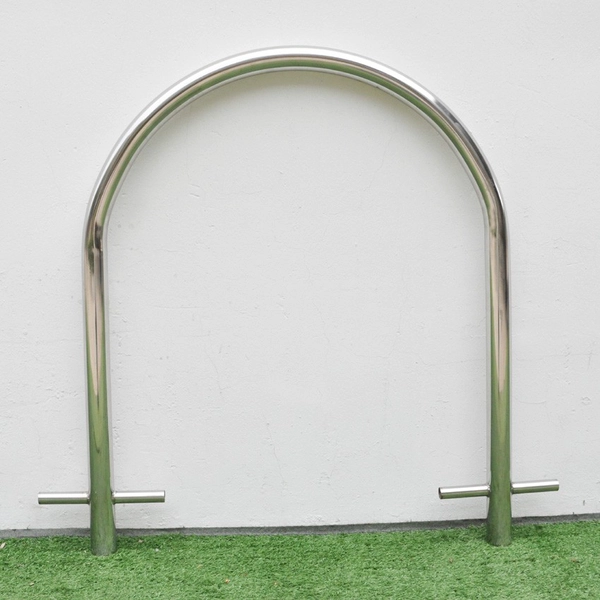 China Classic Inverted U Shape Stainless Steel Bike Rack manufacturer