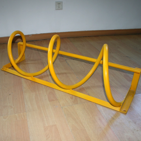 Chine Support de sol jaune Support à vélos multi-capacité en acier au carbone simple fabricant