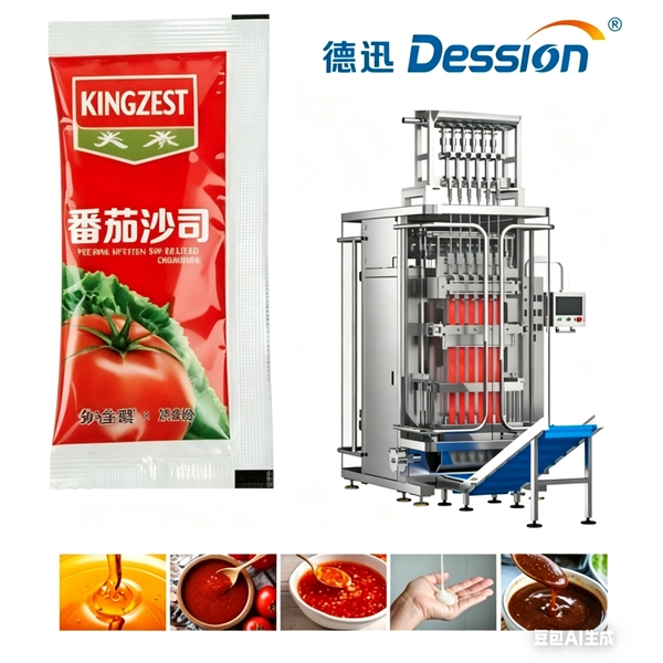 China High-Efficiency Multi-Lane 3-Side Seal Ketchup Sachet Packing Machine manufacturer