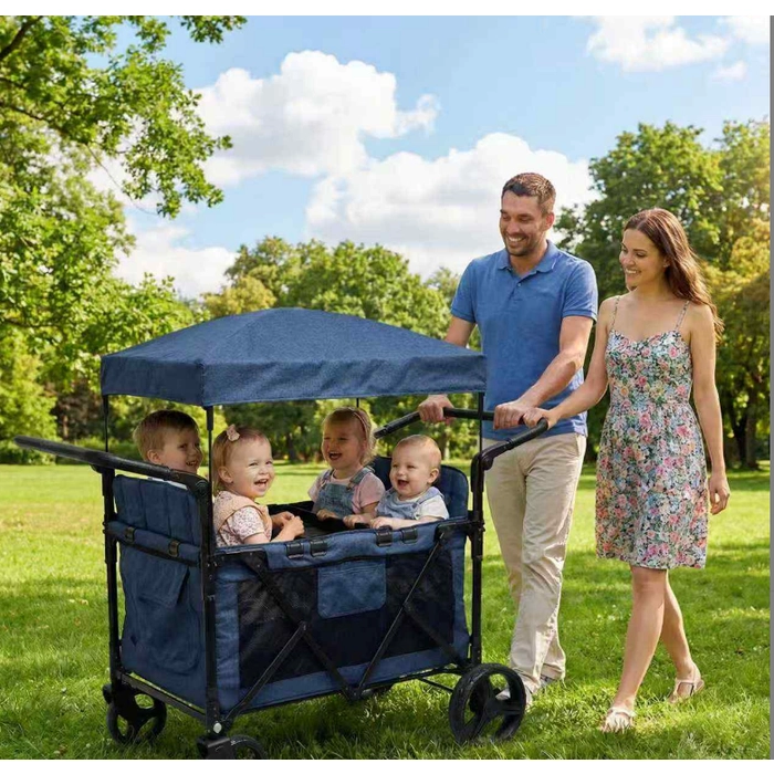 China Premium-Kinderwagen mit 2 Sitzen, Powerlink, faltbarer Kinder-Campingwagen, doppelter unabhängiger Sitz, Push-Pull-Wagen für Zwillinge – COPY – e5bver Hersteller