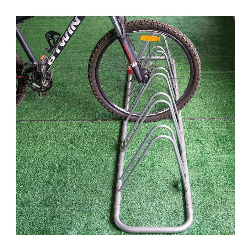 China Floor Bike Rack 5 Stand Outdoor Cycle Rack manufacturer
