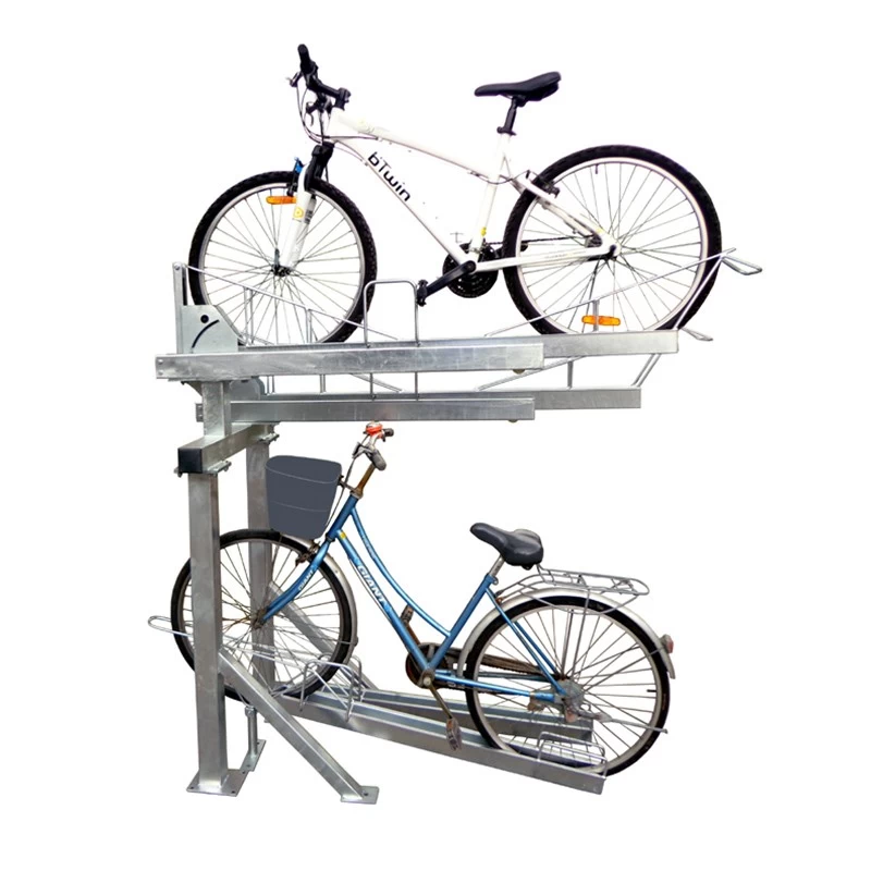 China China Supplier Double Stack Bike Rack / Two Tiers Bicycle Rack manufacturer