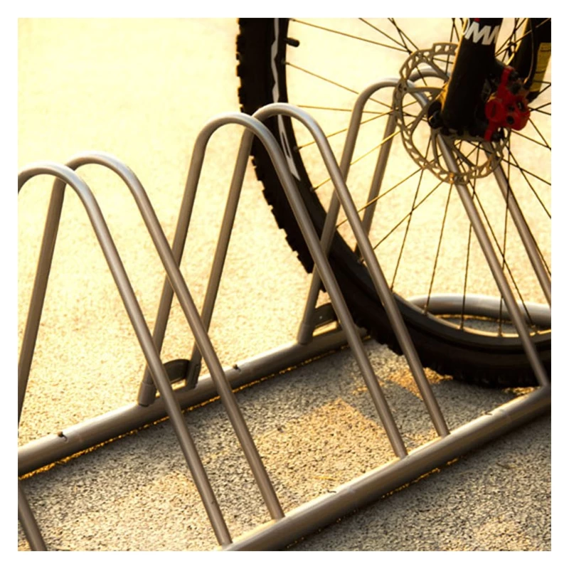 China High Quality Gray Steel Outdoor Or Indoor Bicycle Stand manufacturer