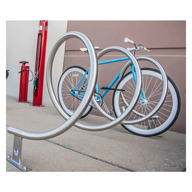 China Spiral Bike Rack China Bicycle Parking Stand Factory manufacturer