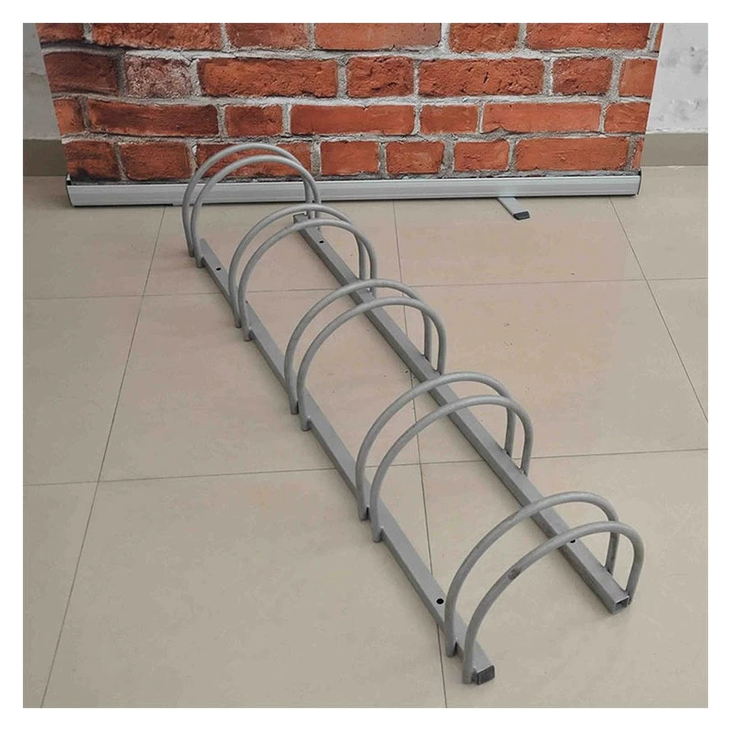 China Outdoor Floor Mounted Bike Stand Bicycle Parking Foldable Rack Storage manufacturer