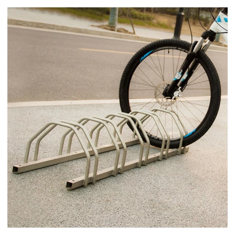 China Outdoor Steel Cycle Parking System Bike Rack for 5 Parking Space manufacturer