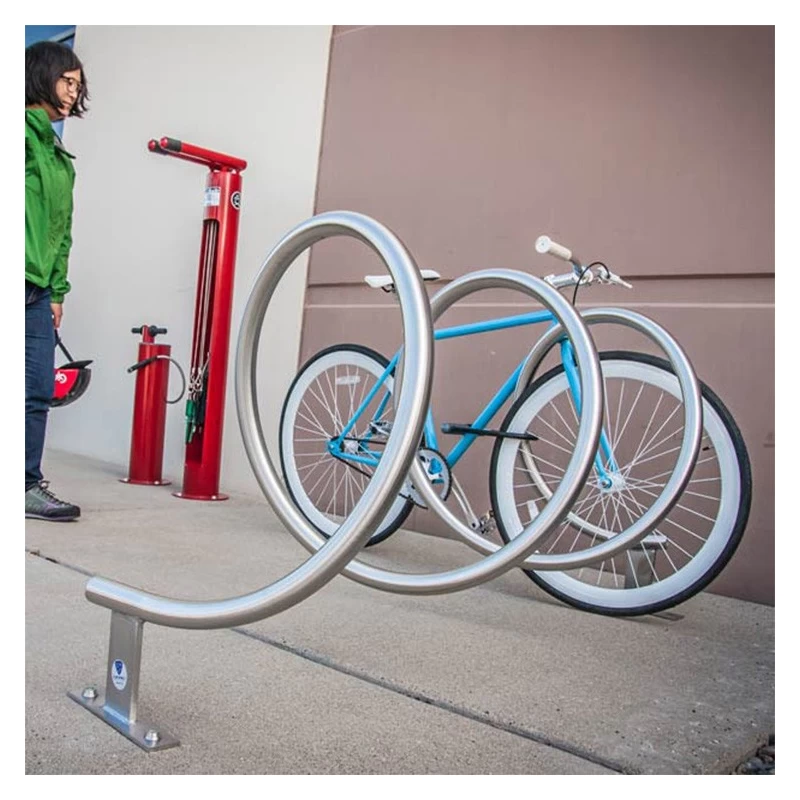 China Coil Style Helix Bicycle Rack manufacturer