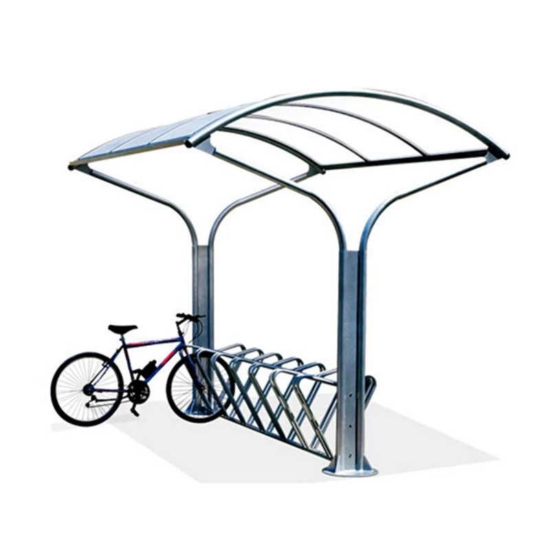 China Useful Outdoor Bike Shelter with Bike Rack manufacturer