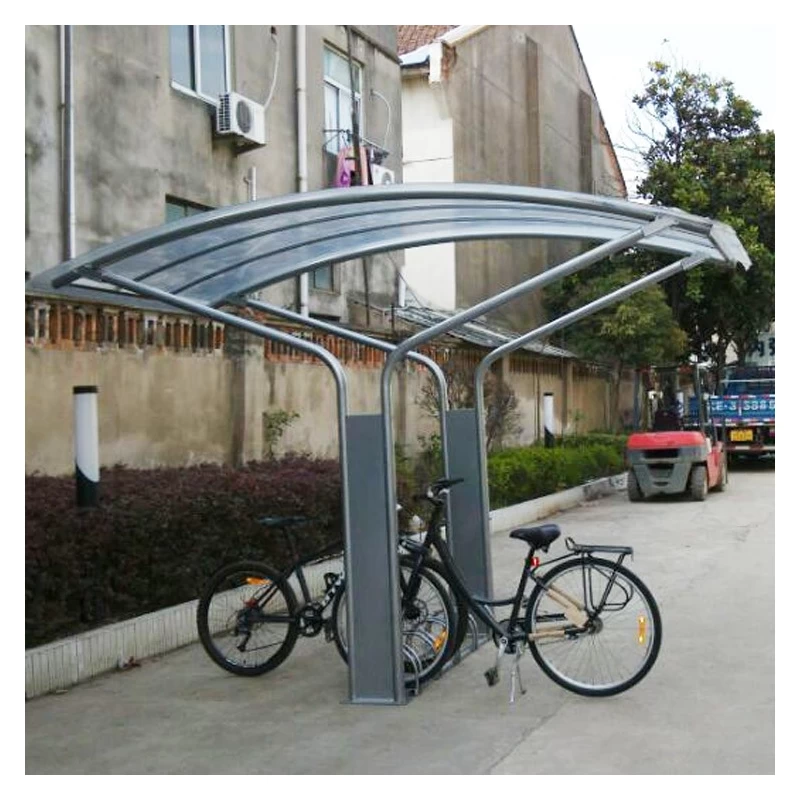 China Useful Outdoor Bike Shelter with Bike Rack manufacturer