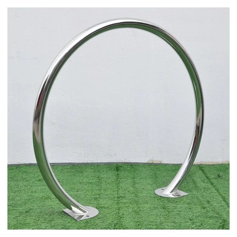 China Circle Stainless Steel Bike Rack with Surface Mount manufacturer