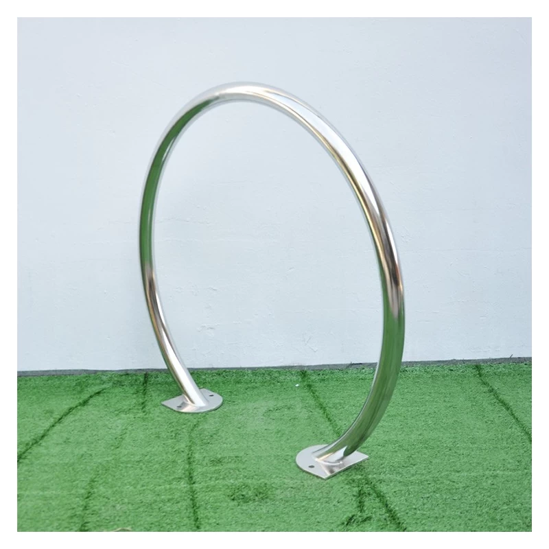China Circle Stainless Steel Bike Rack with Surface Mount manufacturer