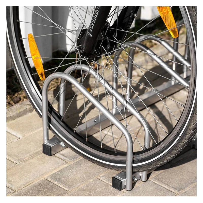 China Square Powder Coated Bike Rack For 3 Bikes manufacturer