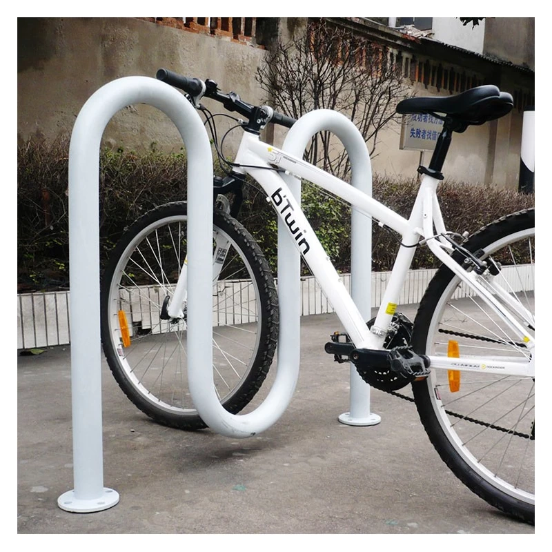 China Outside Using Powder Coated Wave Bike Rack manufacturer