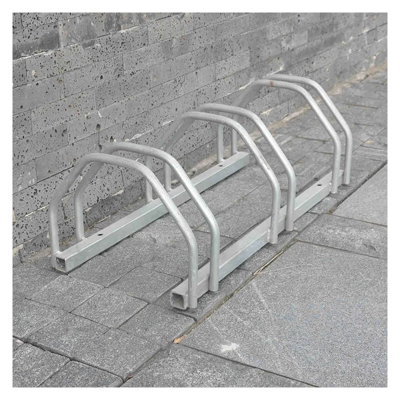 China Floor Type Carbon Steel Outdoor Commercial Multipe Bike Stations Stand Parking manufacturer