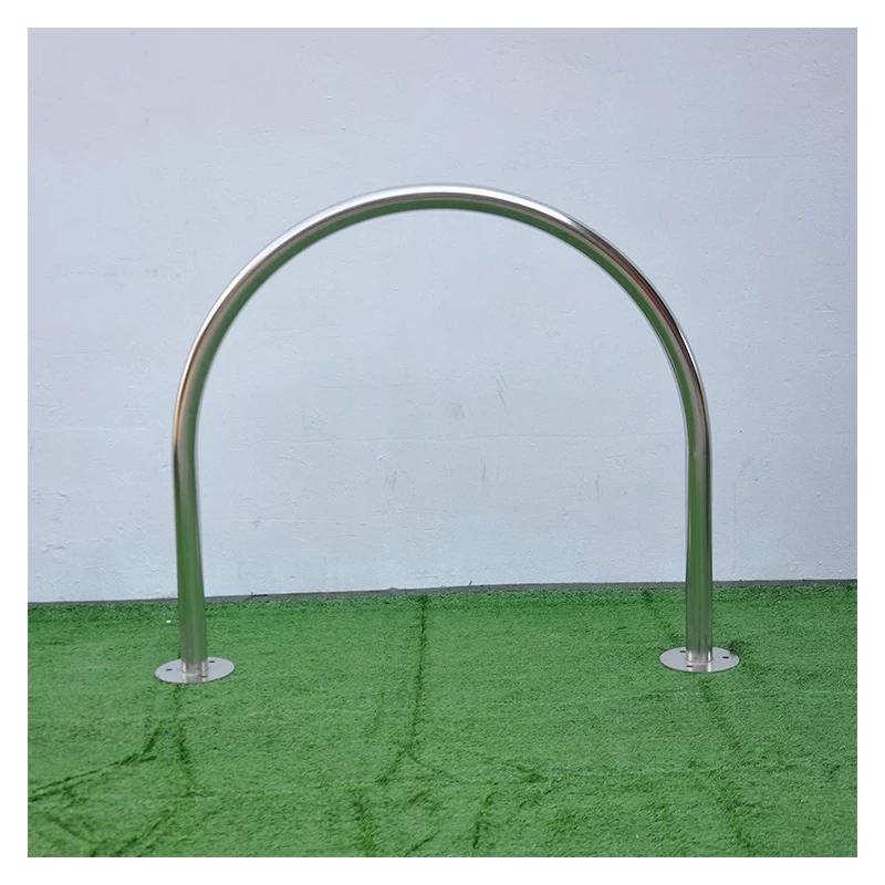 China Stainless Steel Floor U Shape Bike Wheel Stand Display Rack Manufacturers manufacturer