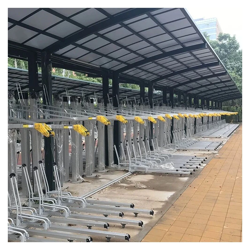 Smart Double Decker Bicycle Racks With Lock | China Bike Rack Manufacturer
