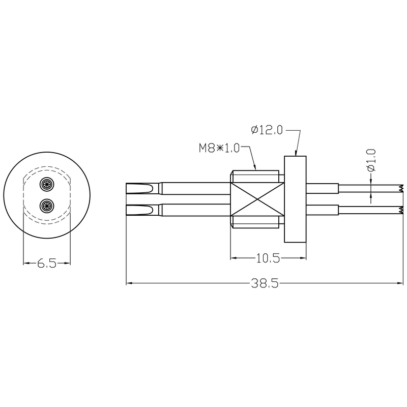 China Professional Manufactures 3A Two-pins Current Probe manufacturer