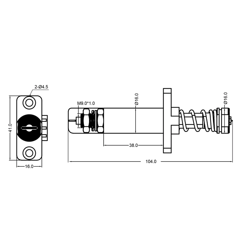 China Factory Direct Sale Spring Test Probe High Current Contact Probe manufacturer
