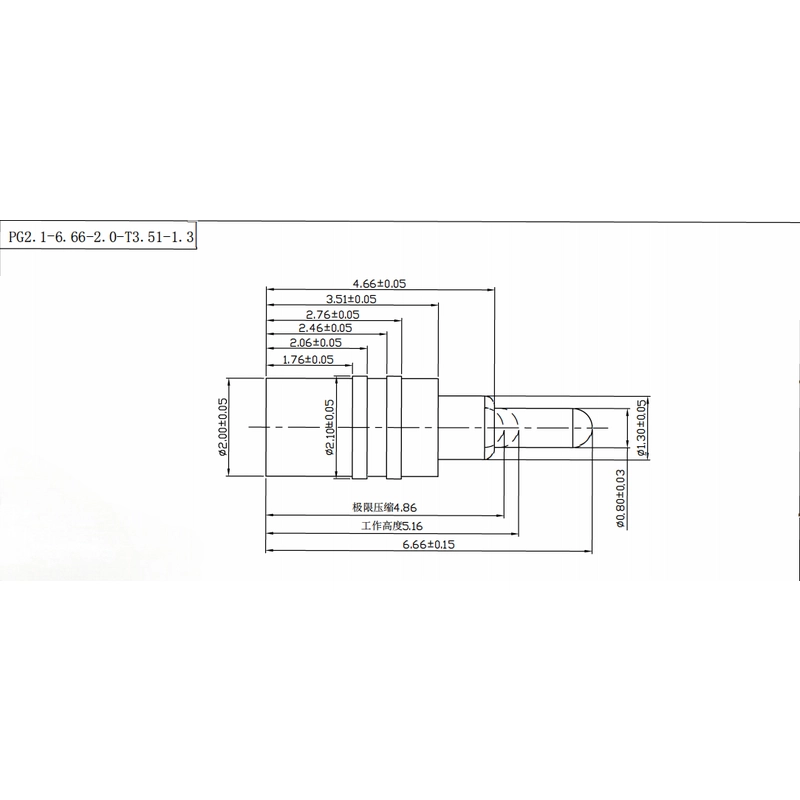 China SFENG Brand 2A Gold Plated Probe Pin manufacturer
