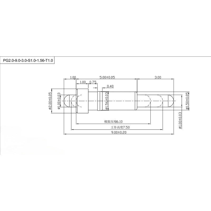 China Hot Export Gold Plated Spring Probe manufacturer
