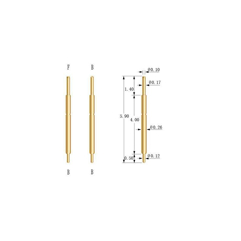 China Free Sample Becu Double Head Pin manufacturer