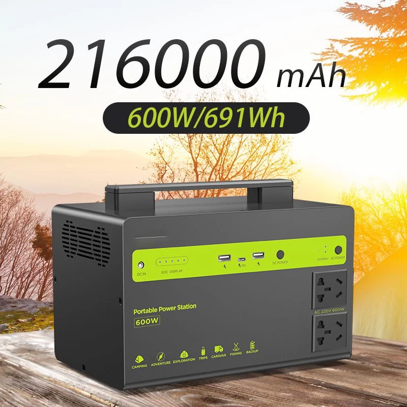 China Outdoor camping 600W protable solar power station solar generator factory manufacturer