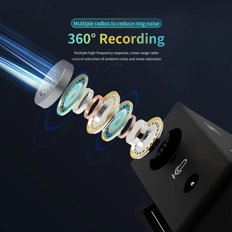 China 2.4G wireless hifi noise reduction one to two lavalier microphone recording broadcast manufacturer