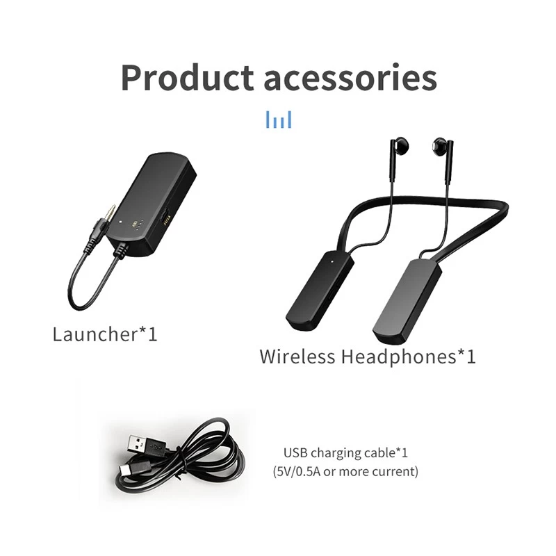 China New HIFI 5.8G delay-free monitoring headphones compatible with 20-meter wireless live broadcast headphones manufacturer