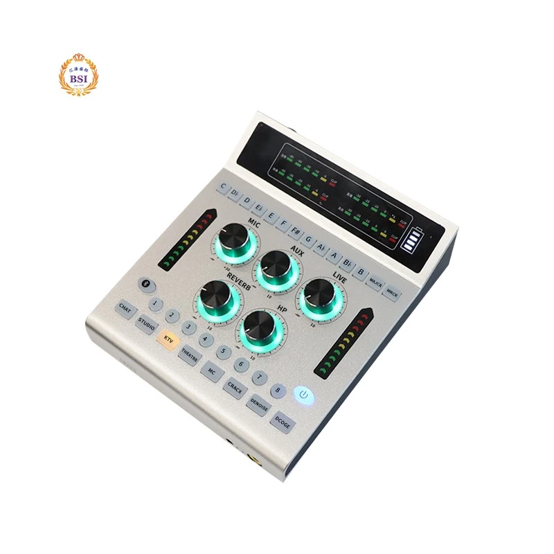 China Portable Recording Studio Professional Digital Live Sound Card with 24 Professional Electronic Music Keys for Recoding manufacturer