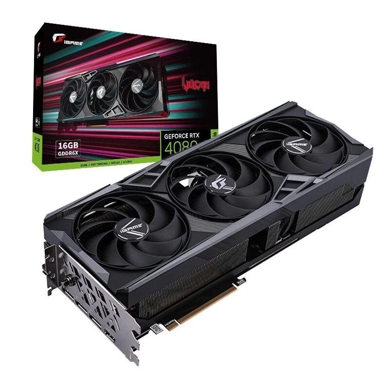 China COLORFUL GeForce RTX 4080  graphic cards iGame Vulcan GDDR6X 16GB manufacturer