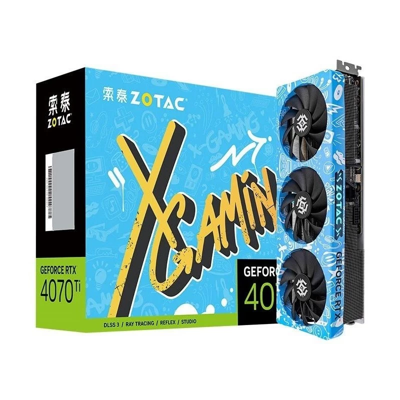 Chine Cartes graphiques ZOTAC GeForce RTX 4070 Ti X-GAMING GDDR6X 12 Go fabricant