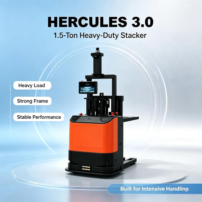 China HERCLER 3.0 1.2 Ton Medium-Duty Electric Stacker Forklift manufacturer